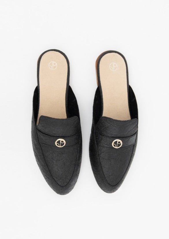 Cairo CAI Mules in Charcoal - Veneka-Sustainable-Ethical-Other-1 People Drop Ship