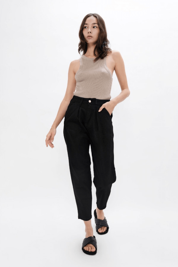 California LAX Barrel Jeans in Celeste - Veneka-Sustainable-Ethical-Bottoms-1 People Drop Ship