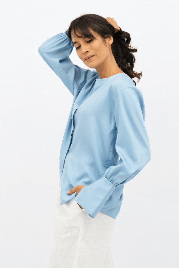 Cap Ferret Shirt in Sommerhus - Veneka-Sustainable-Ethical-Tops-1 People Drop Ship