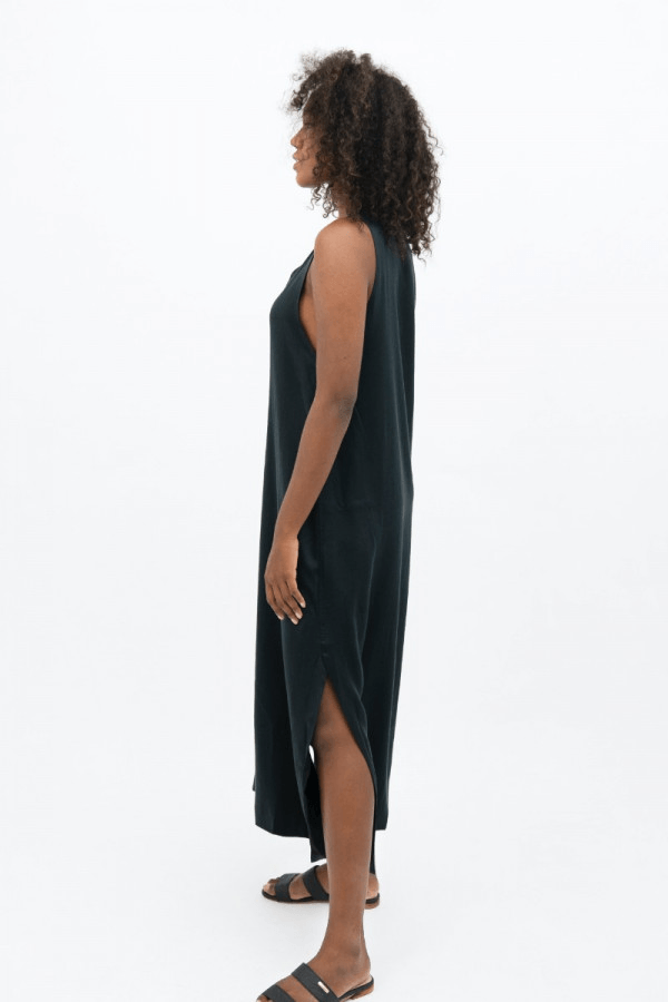 Capri PRJ Maxi Dress in Licorice - Veneka-Sustainable-Ethical-Dresses-1 People Drop Ship