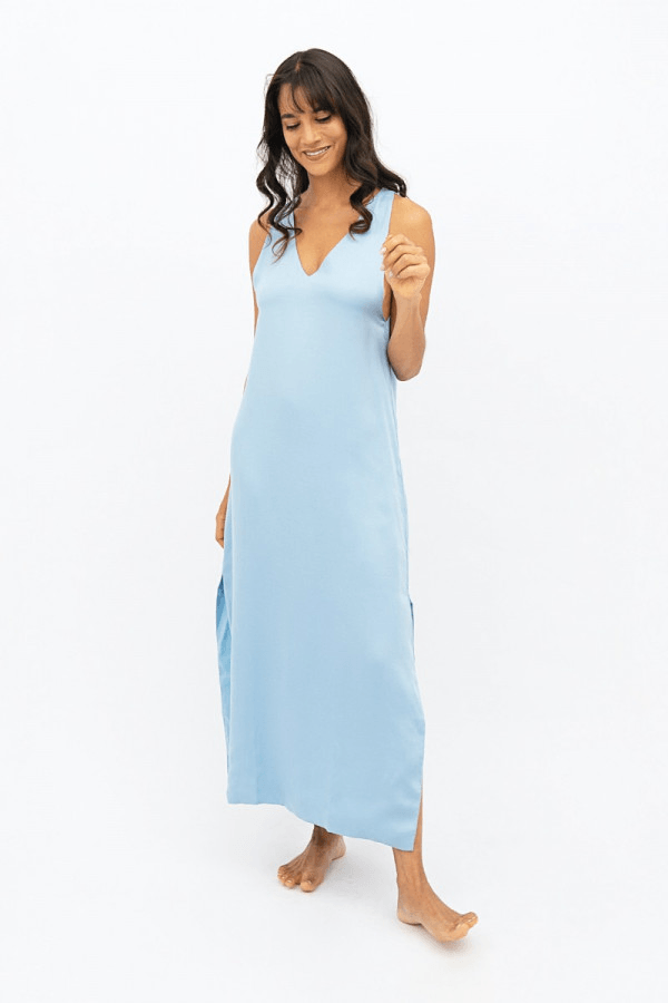 Capri PRJ Maxi Dress in Sommerhus - Veneka-Sustainable-Ethical-Dresses-1 People Drop Ship