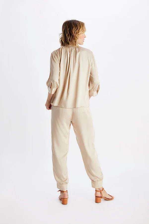 Celia Blouse in Champagne - Veneka-Sustainable-Ethical-Tops-Neu Nomads Drop Ship