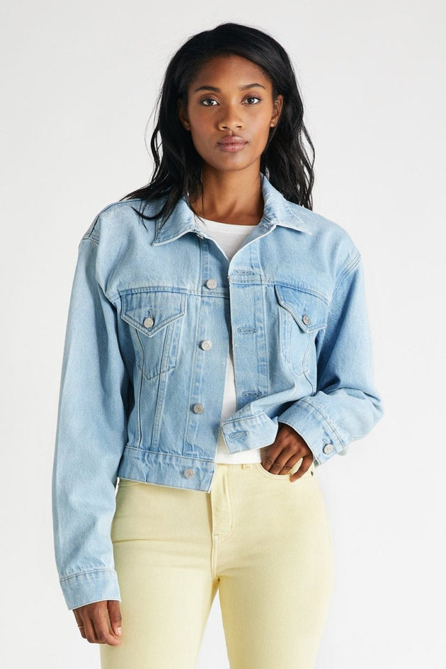 Chelsey Denim Jacket - Mojave River - Veneka-Sustainable-Ethical-Jackets-Etica Denim Drop Ship