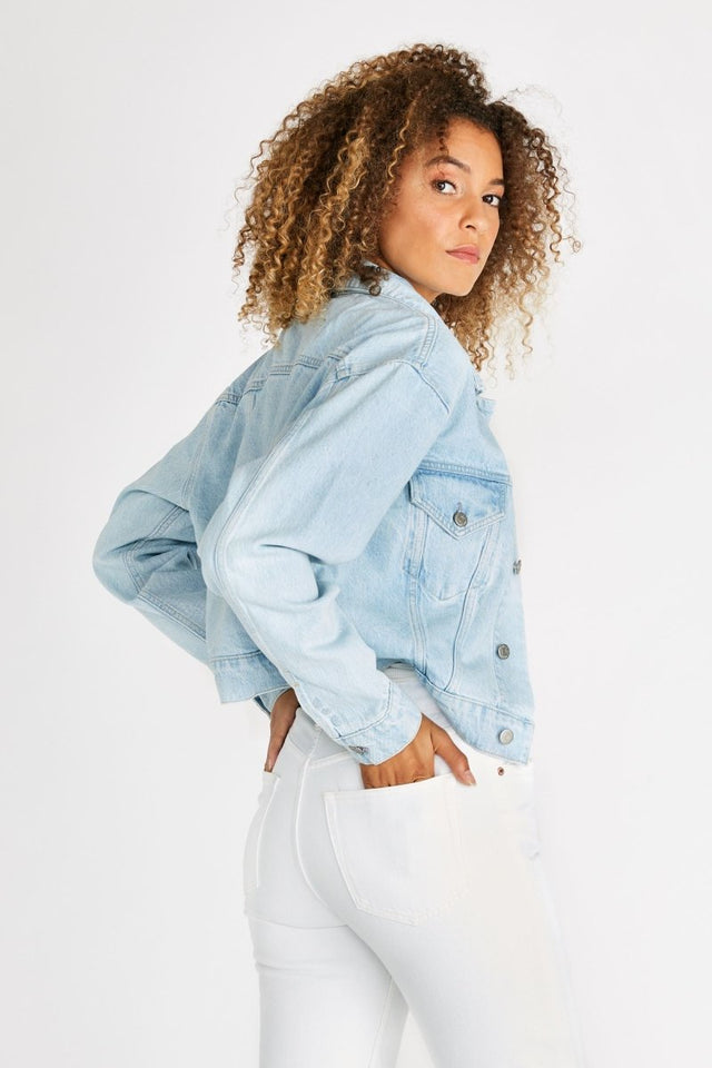 Chelsey Denim Jacket - Mojave River - Veneka-Sustainable-Ethical-Jackets-Etica Denim Drop Ship
