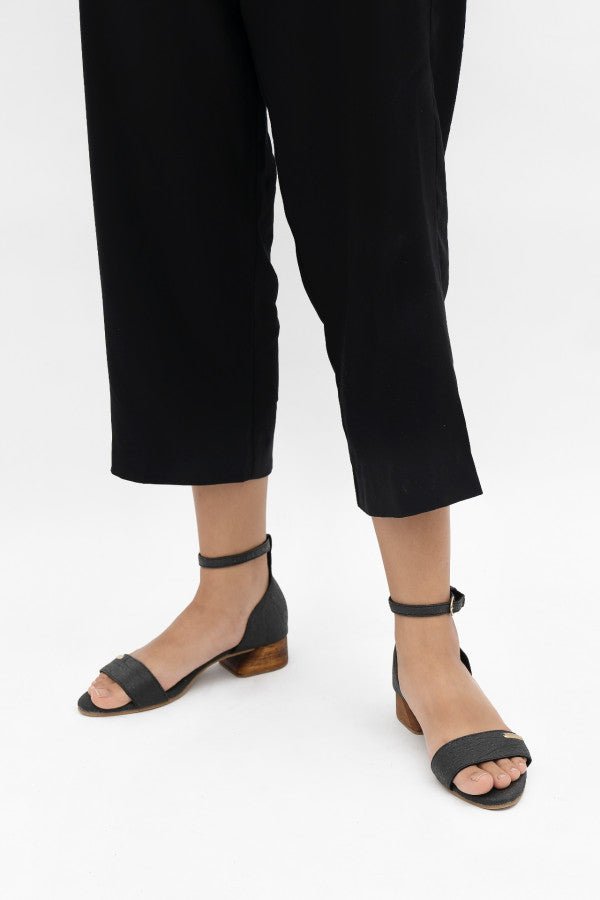 Chicago Heels in Charcoal - Veneka-Sustainable-Ethical-Other-1 People Drop Ship