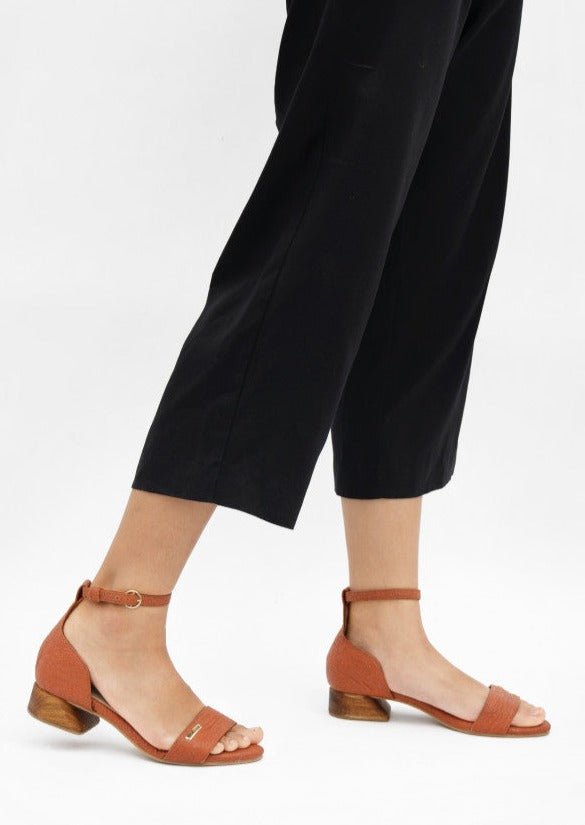 Chicago Strap Heels in Canela - Veneka-Sustainable-Ethical-Other-1 People Drop Ship