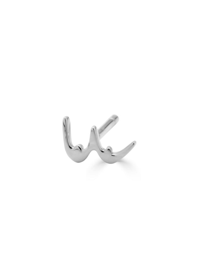 Colette Recycled Single Earring in Sterling Silver - Veneka-Sustainable-Ethical-Jewelry-Nunchi Drop Ship