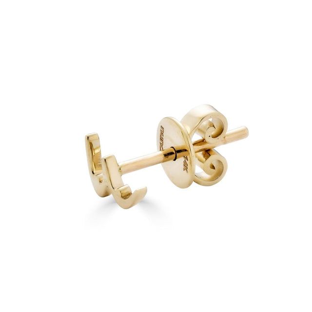 Colette Recycled Single Earring in Yellow Gold - Veneka-Sustainable-Ethical-Jewelry-Nunchi Drop Ship