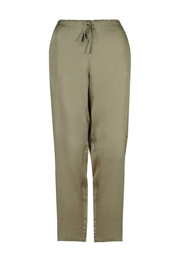 Cropped Peg Leg Pant in Khaki - Veneka-Sustainable-Ethical-Bottoms-Neu Nomads Drop Ship