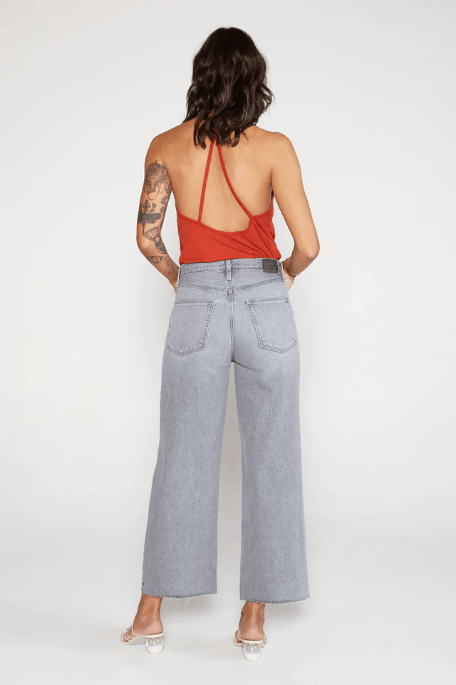 Devon Wide Leg Crop in Moonstone - Veneka-Sustainable-Ethical-Bottoms-Etica Denim Drop Ship