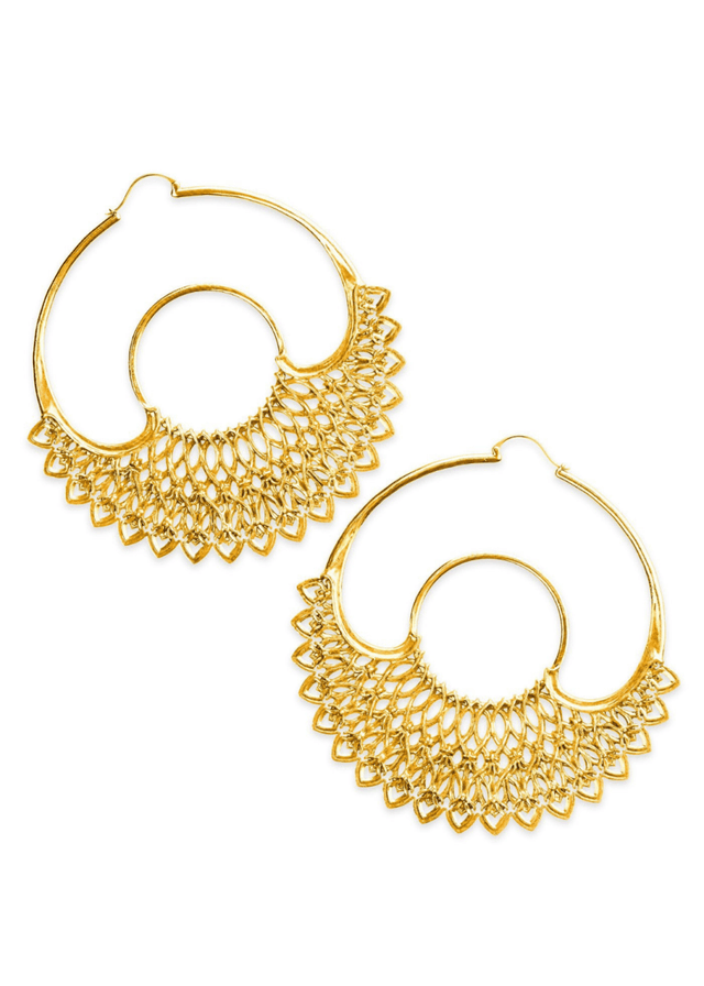 Dreamer Hoop Earrings in Gold - Veneka-Sustainable-Ethical-Jewelry-Astor & Orion Drop Ship