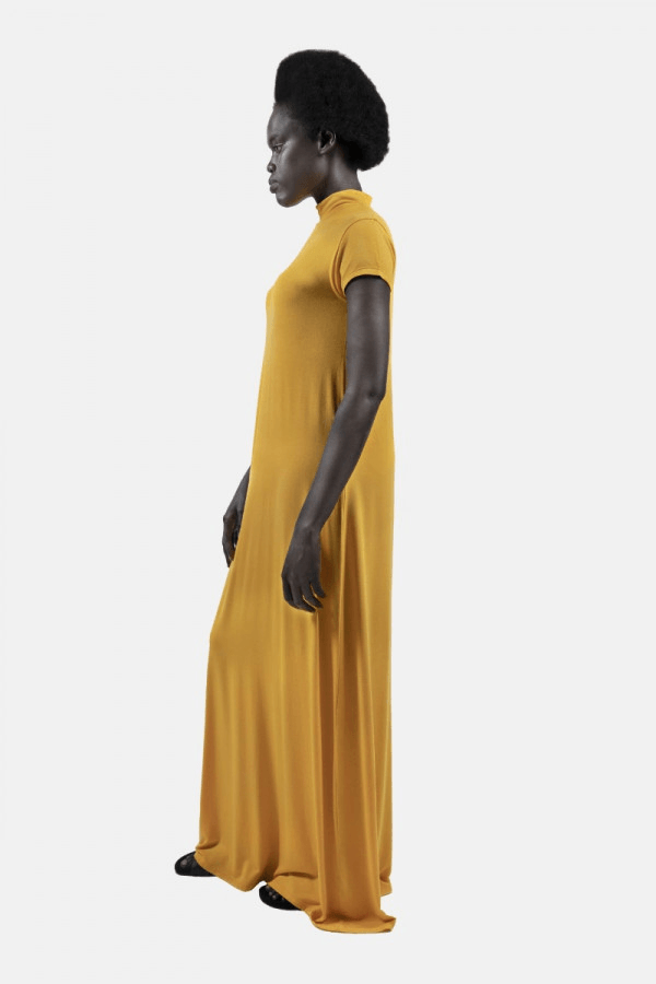 Dresden DRS Maxi Dress in Fenugreek - Veneka-Sustainable-Ethical-Dresses-1 People Drop Ship