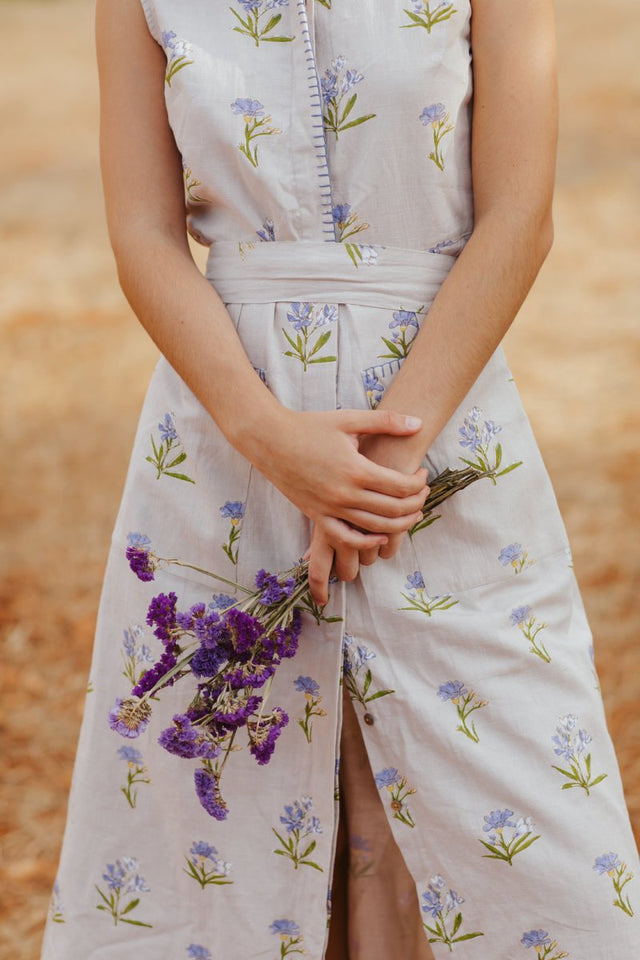 Dress in Sweet Lavender Sun - Veneka-Sustainable-Ethical-Dresses-Em & Shi Drop Ship