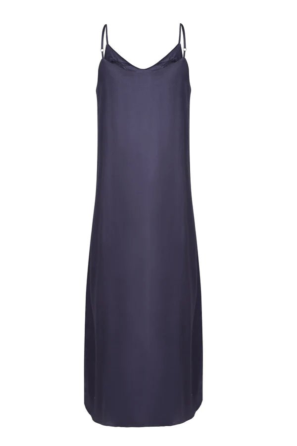 Easy Slip Dress in Charcoal - Veneka-Sustainable-Ethical-Dresses-Neu Nomads Drop Ship