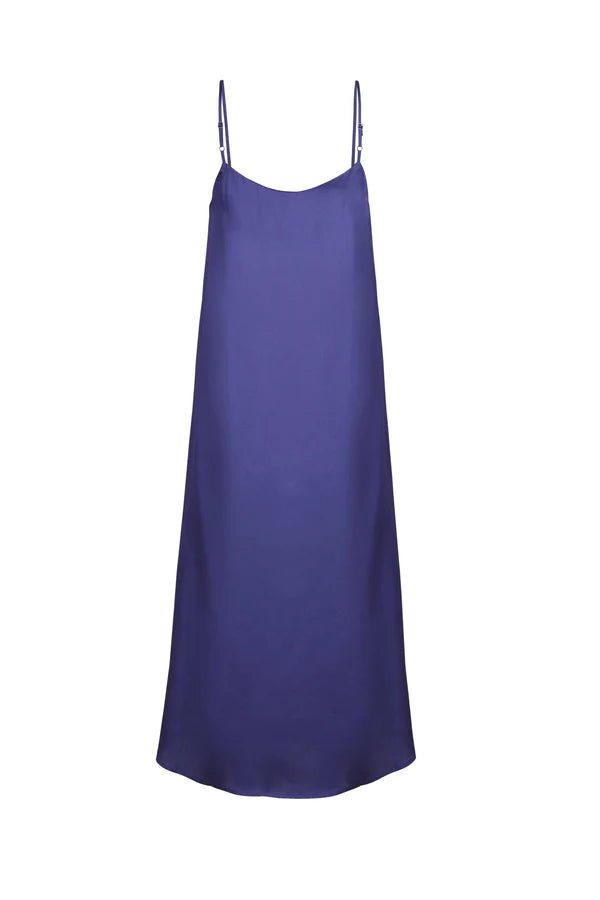 Easy Slip Dress in Lapis Blue - Veneka-Sustainable-Ethical-Dresses-Neu Nomads Drop Ship