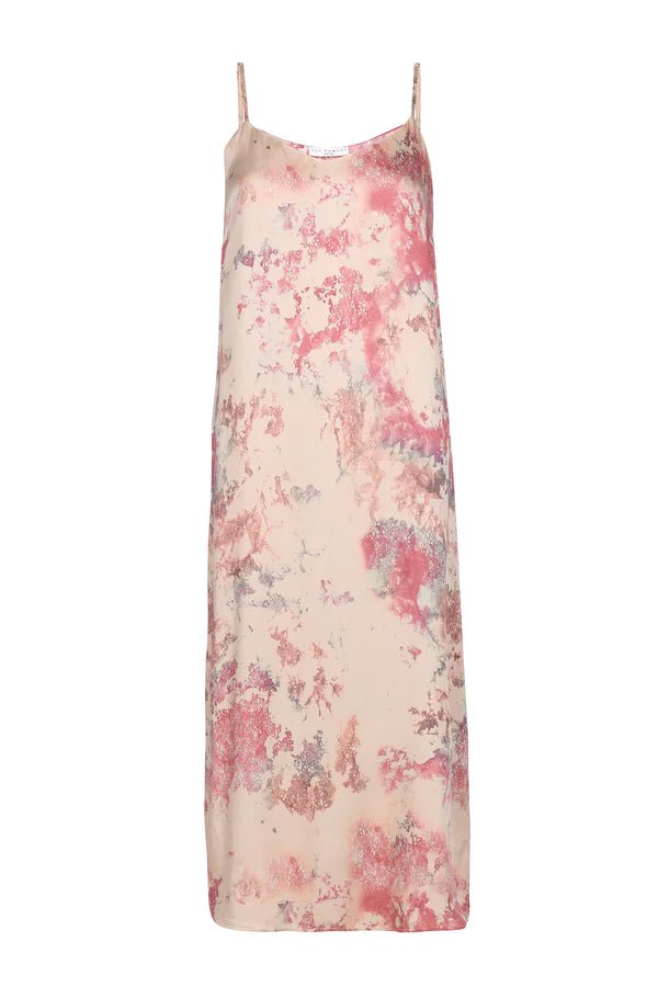 Easy Slip Dress in Marble Print Malibu - Veneka-Sustainable-Ethical-Dresses-Neu Nomads Drop Ship