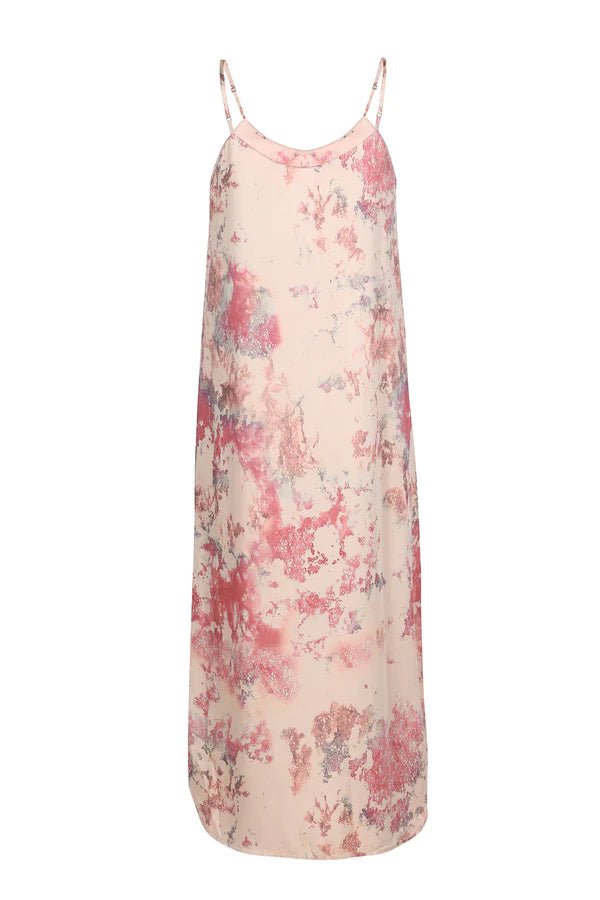 Easy Slip Dress in Marble Print Malibu - Veneka-Sustainable-Ethical-Dresses-Neu Nomads Drop Ship
