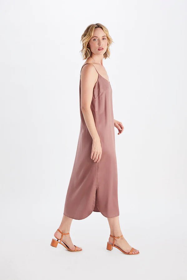 Easy Slip Dress in Terra - Veneka-Sustainable-Ethical-Dresses-Neu Nomads Drop Ship