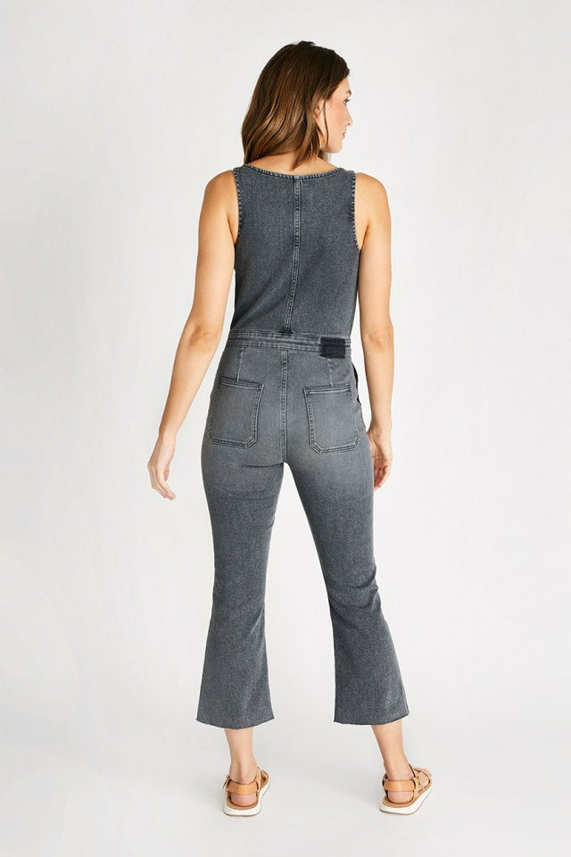 Ensley Jumpsuit in Granite Creek - Veneka-Sustainable-Ethical-Dresses-Etica Denim Drop Ship