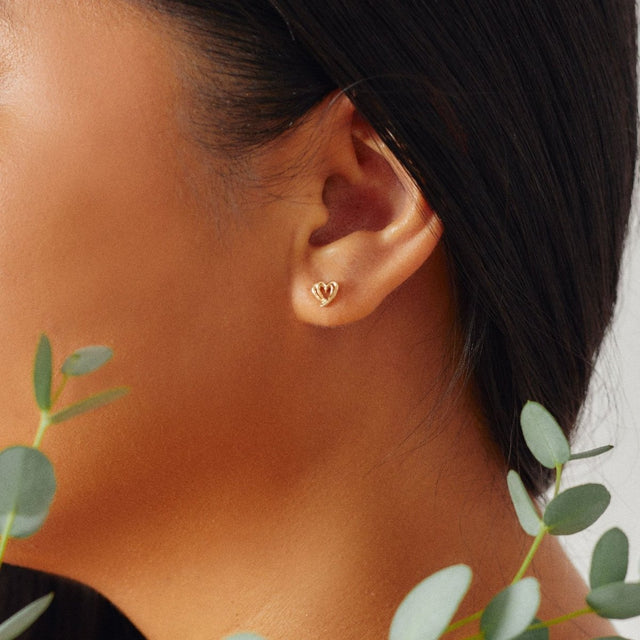 Esme Recycled 14K Gold Single Earring - Veneka-Sustainable-Ethical-Jewelry-Nunchi Drop Ship
