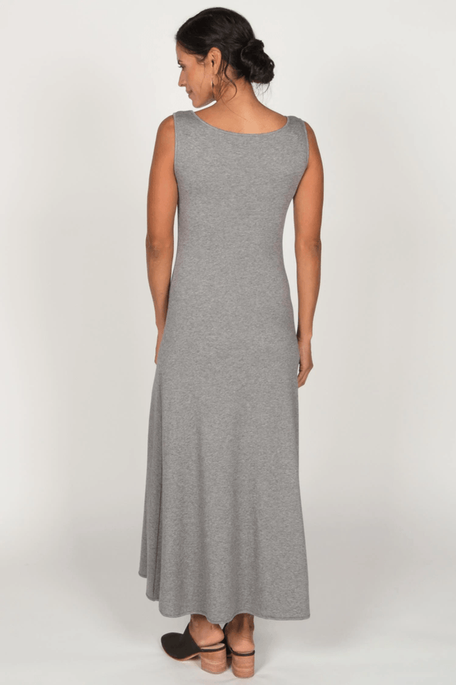 Essential Boatneck Dress in Wine - Veneka-Sustainable-Ethical-Dresses-Indigenous Drop Ship