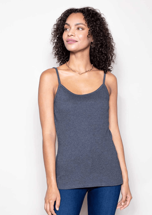 Essential Camisole in Charcoal - Veneka-Sustainable-Ethical-Tops-Indigenous Drop Ship