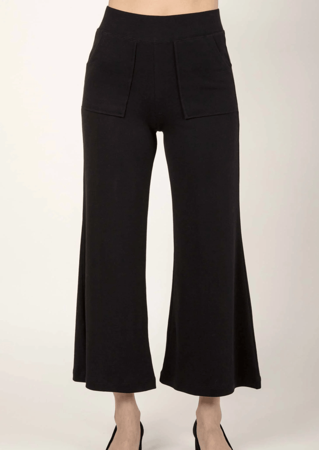 Essential Cropped Wide Leg Pant in Mink - Veneka-Sustainable-Ethical-Bottoms-Indigenous Drop Ship