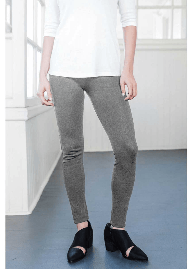 Essential Legging in Heather Gray - Veneka-Sustainable-Ethical-Bottoms-Indigenous Drop Ship