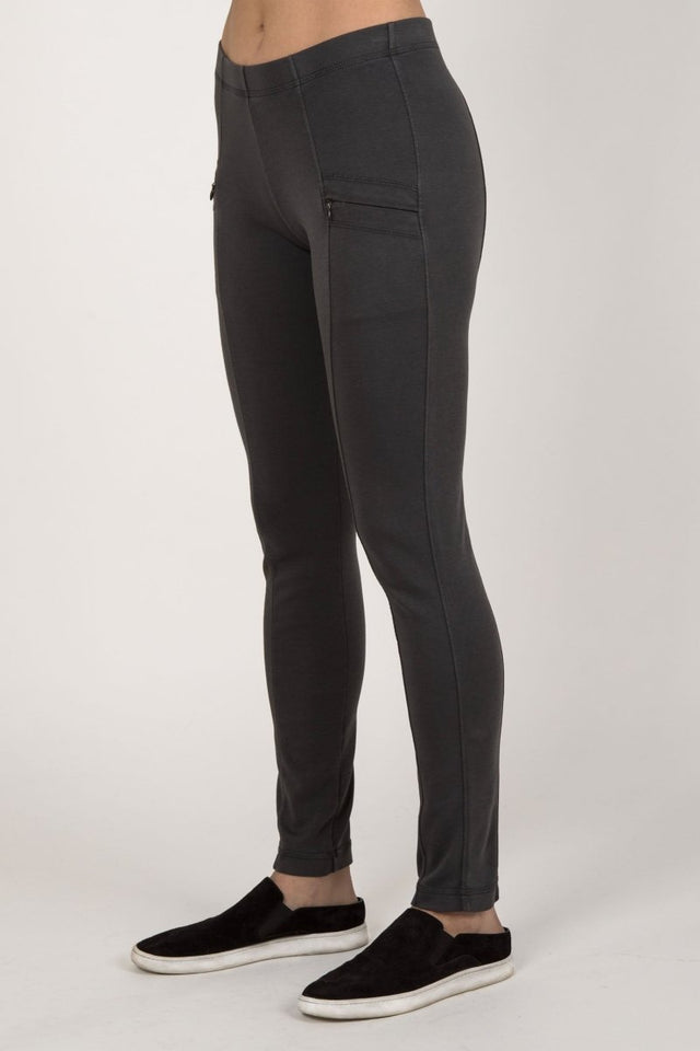 Essential Riding Pant in Charcoal - Veneka-Sustainable-Ethical-Bottoms-Indigenous Drop Ship
