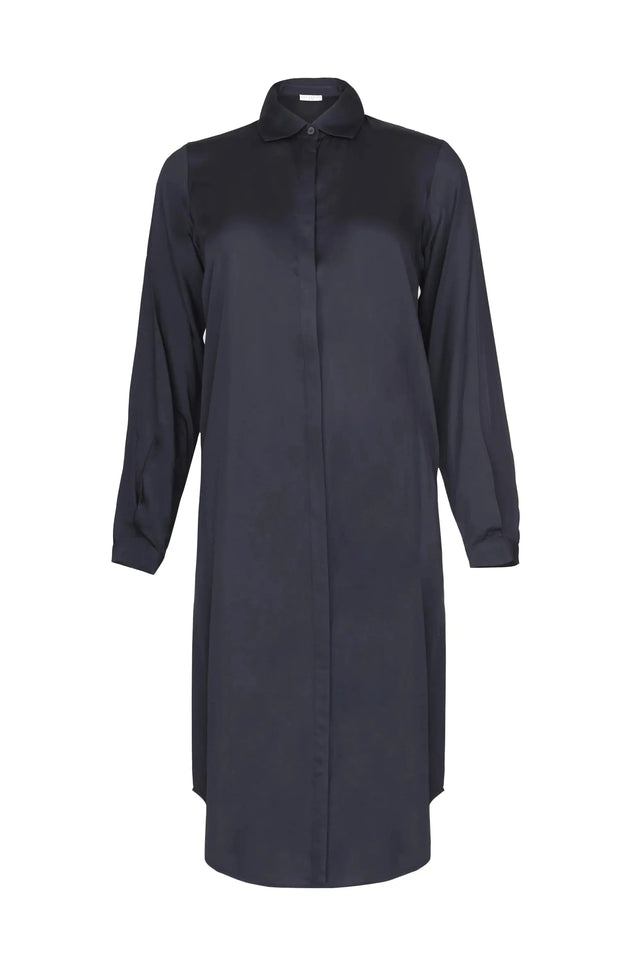 Essential Shirt Dress in Black - Veneka-Sustainable-Ethical-Dresses-Neu Nomads Drop Ship
