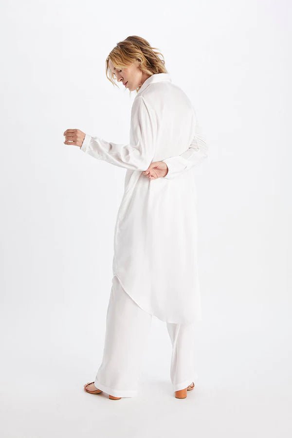 Essential Shirt Dress in White - Veneka-Sustainable-Ethical-Dresses-Neu Nomads Drop Ship