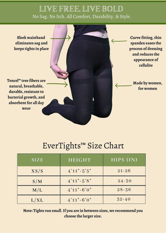 EverTights No-Sag Design in Black - Veneka-Sustainable-Ethical-Other-Clovo Drop Ship