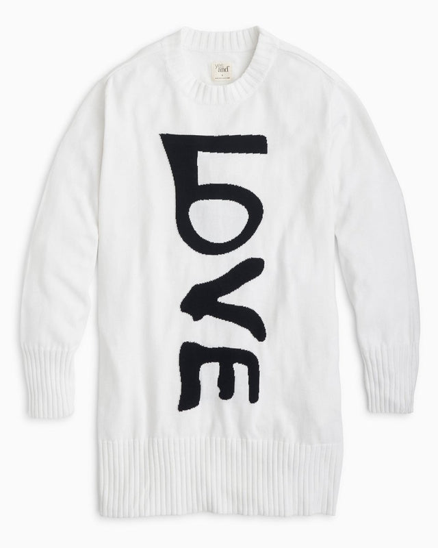 Fern LOVE Sweater Dress in Black - Veneka-Sustainable-Ethical-Dresses-YesAnd Drop Ship