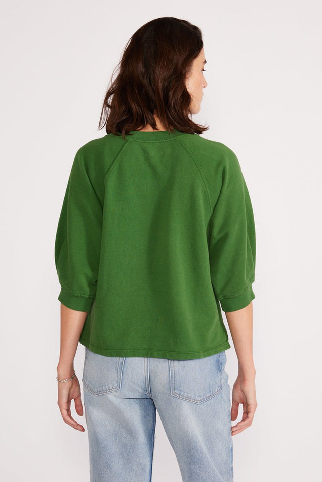Fleur Raglan Sweat Top - Juniper - Veneka-Sustainable-Ethical-Tops-Etica Denim Drop Ship
