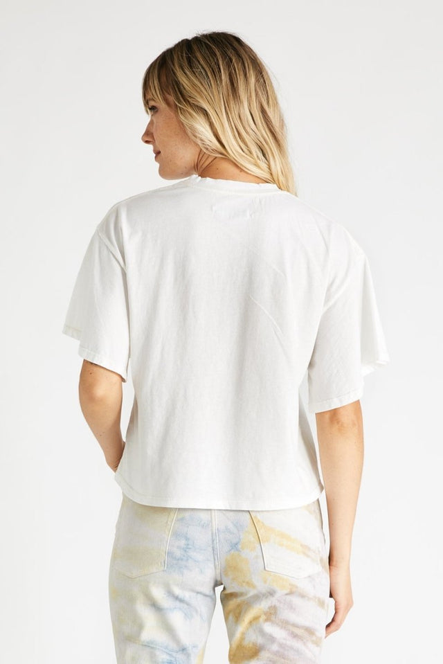 Frankie Tee in White - Veneka-Sustainable-Ethical-Tops-Etica Denim Drop Ship