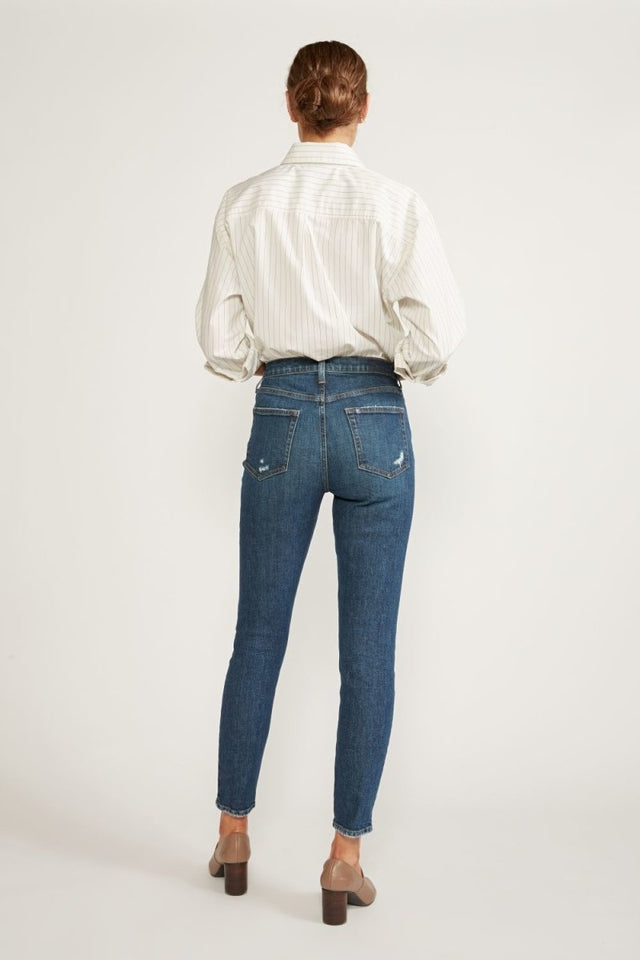 Giselle Mid Rise Skinny in Elder Creek - Veneka-Sustainable-Ethical-Bottoms-Etica Denim Drop Ship