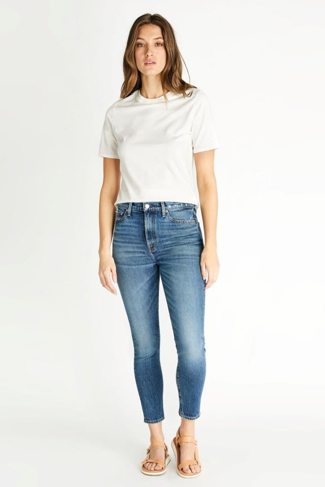 Giselle Mid Rise Skinny in Hot Springs - Veneka-Sustainable-Ethical-Bottoms-Etica Denim Drop Ship