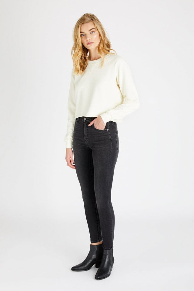 Giselle Skinny in Loved Black - Veneka-Sustainable-Ethical-Bottoms-Etica Denim Drop Ship