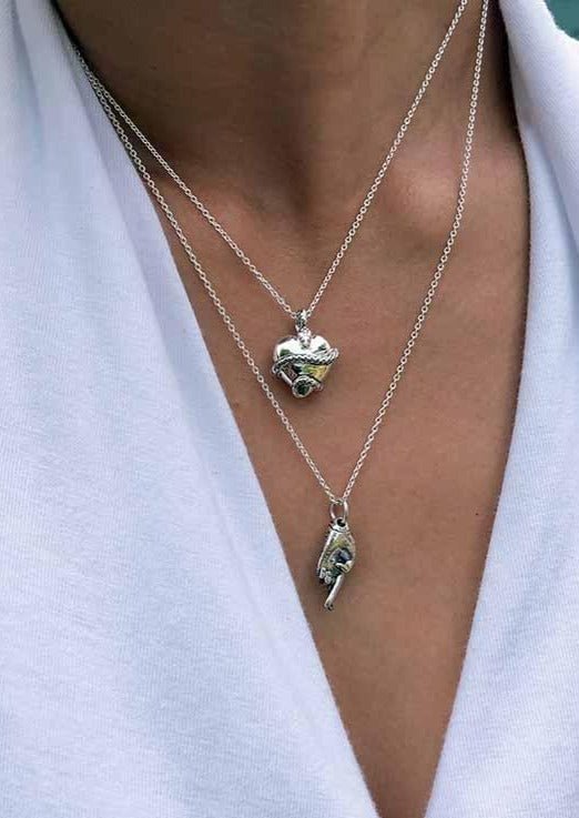 Good Luck Charm Necklace in Silver - Veneka-Sustainable-Ethical-Jewelry-Astor & Orion Drop Ship