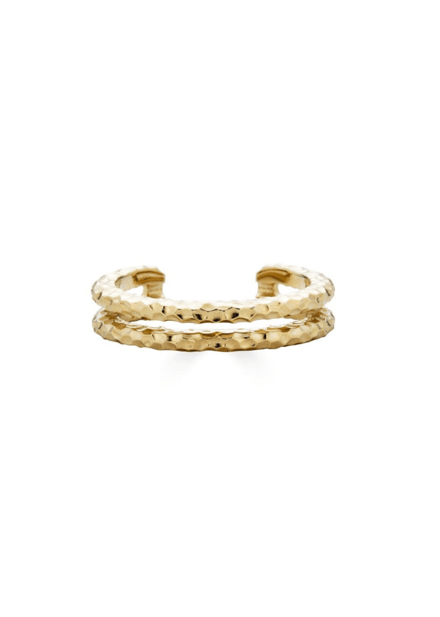 Halo Recycled 14K Gold Ring - Veneka-Sustainable-Ethical-Jewelry-Nunchi Drop Ship