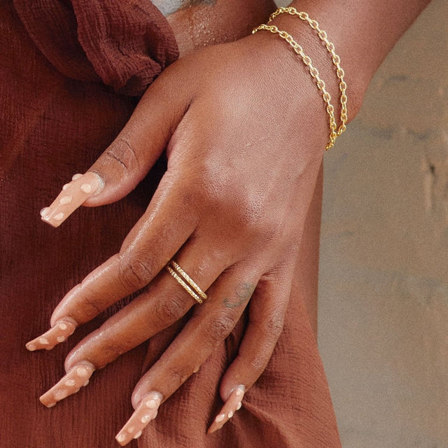 Halo Recycled 14K Gold Ring - Veneka-Sustainable-Ethical-Jewelry-Nunchi Drop Ship