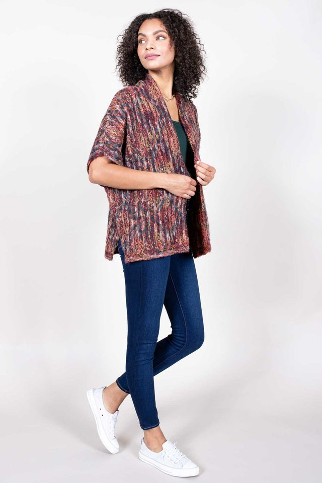 Hand Dyed Chinchero Kimono - Veneka-Sustainable-Ethical-Jackets-Indigenous Drop Ship