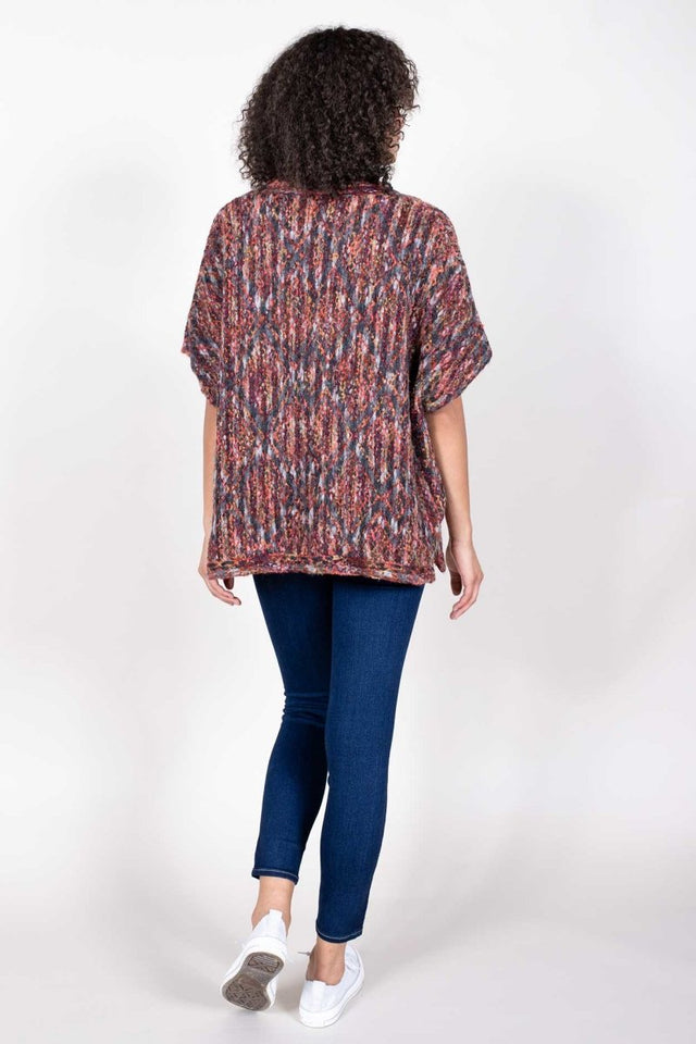 Hand Dyed Chinchero Kimono - Veneka-Sustainable-Ethical-Jackets-Indigenous Drop Ship