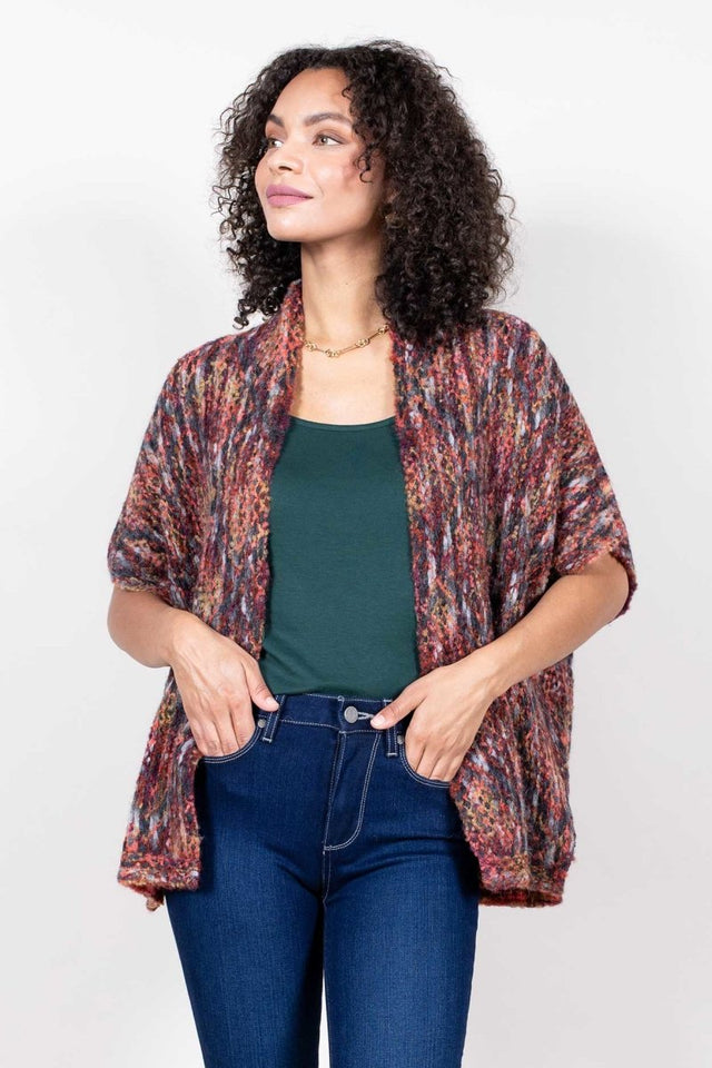 Hand Dyed Chinchero Kimono - Veneka-Sustainable-Ethical-Jackets-Indigenous Drop Ship