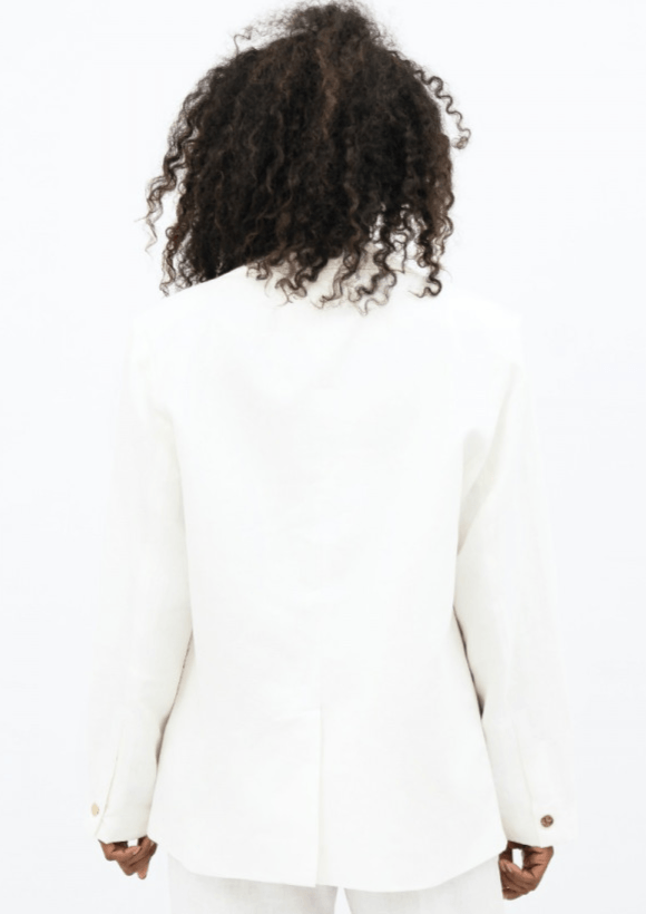 Havana HAV Blazer in Porcelain - Veneka-Sustainable-Ethical-Jackets-1 People Drop Ship