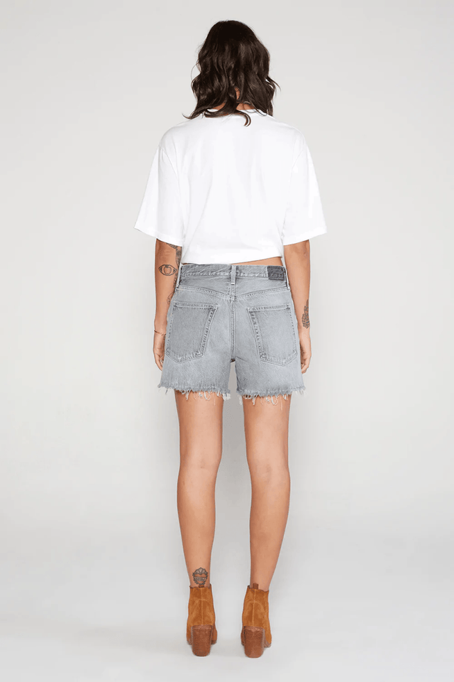 Haven Slouch Short in Moonstone - Veneka-Sustainable-Ethical-Bottoms-Etica Denim Drop Ship