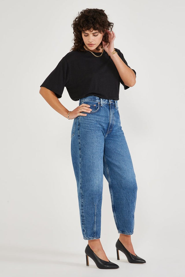 Iris Relaxed Taper - Under Current - Veneka-Sustainable-Ethical-Bottoms-Etica Denim Drop Ship
