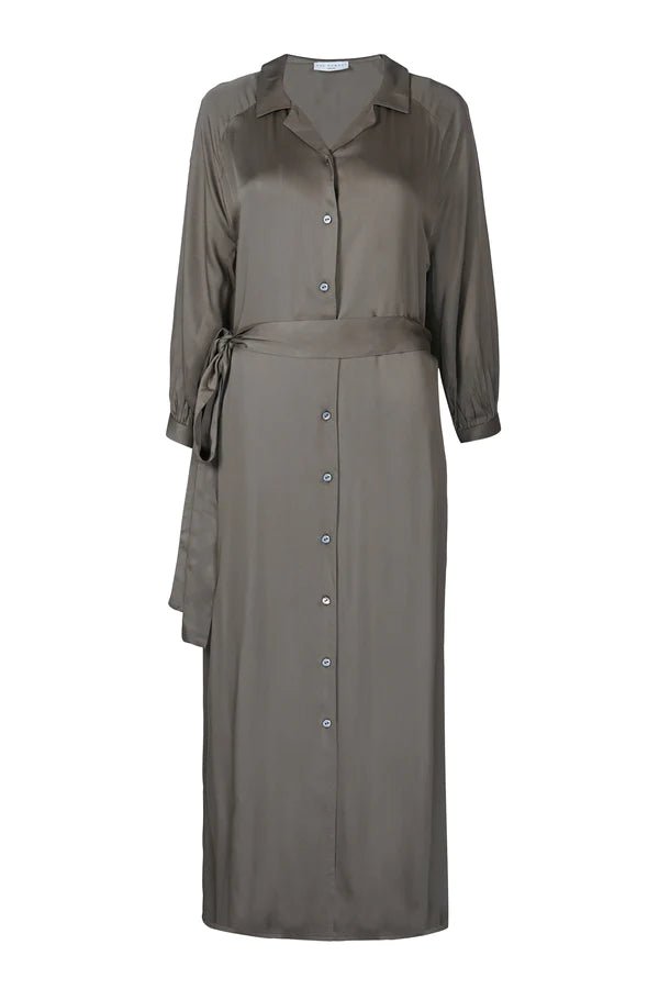 Jana Maxi Dress in Khaki - Veneka-Sustainable-Ethical-Dresses-Neu Nomads Drop Ship