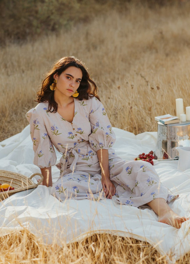 Jumpsuit in Sweet Lavender - Veneka-Sustainable-Ethical-Dresses-Em & Shi Drop Ship