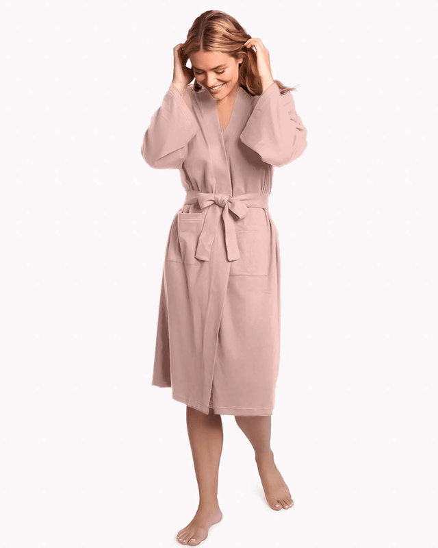 Knocking Knit Robe in Lilac - Veneka-Sustainable-Ethical-Home-YesAnd Drop Ship